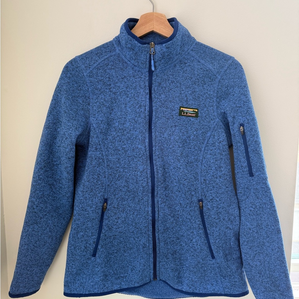 L.L. Bean Women's Blue Full-Zip Fleece Jacket